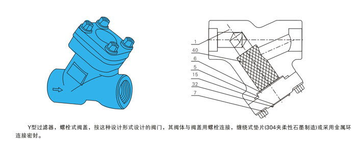 高壓鍛造Y型過(guò)濾器